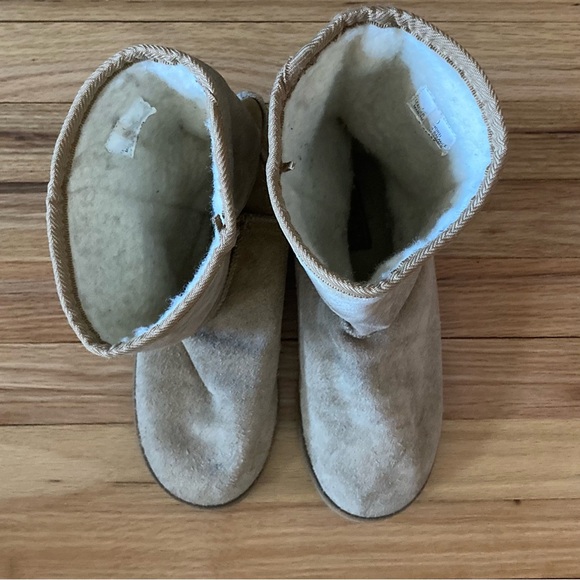 GUC Vintage Delias Aspen Shorti suede sherpa lined booties. UggSand  Size 8. - Picture 9 of 11